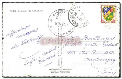 Valberg — Pamiątka z Valberg — Wydawnictwo SEPT — Rewers