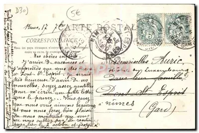 Nîmes — Katedra św. Pawła — Fototyp. E. Lacour, Marsylia, nr 359 — Rewers