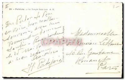 Poitiers — Katedra św. Jana — Wydawnictwo i Fotografia Brud, Angers — Rewers
