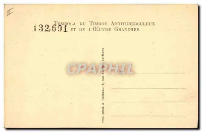Chegada ao Sanatório — Associação de Higiene Social e Preservação Antituberculosa da Sarthe — PARIGNÉ-L'ÉVÉQUE (Sarthe) — Verso