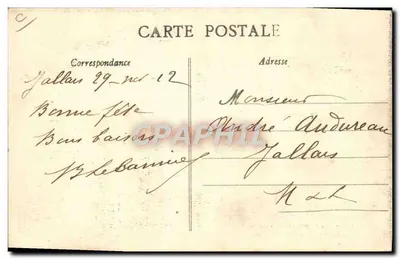 Saumur — Escola de Aplicação de Cavalaria — Saltadores em Liberdade (Courbette) — Robin, Edit., Saumur — Verso