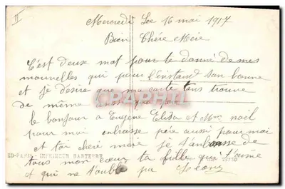 Mulher em traje oriental — Lembrete — Impressor Ganterre, n° 7693 — Verso