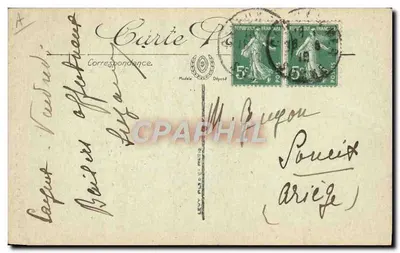 AM MEER — Vor dem Bad — LL. — SQUEUEIX — 18-8-1919 — Rückseite