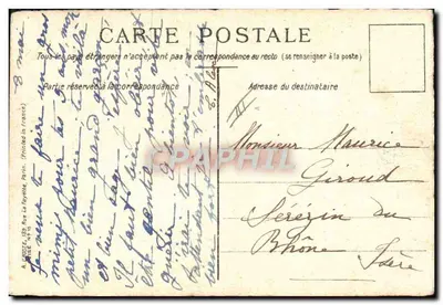 Soldados em campanha — caricatura militar — T. Chamoulin, Paris — Verso