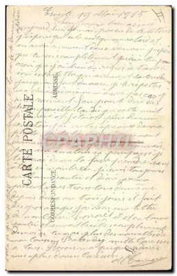 De exploits van Pegoud — Oorlog 1914-1915 — Edit. Braunstain Parijs — Achterkant