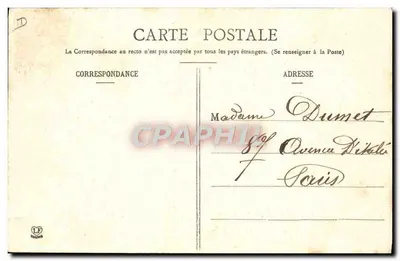 Atrelado de bois dos Pirineus — Toulouse — Editor: Bolotypie Labenche frères, n° 173 — Verso