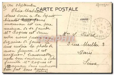 Les Pyrénées (6e Série) — Conducteur de mulets — éditeur Monotype Lagache, n° 546 — Achterkant