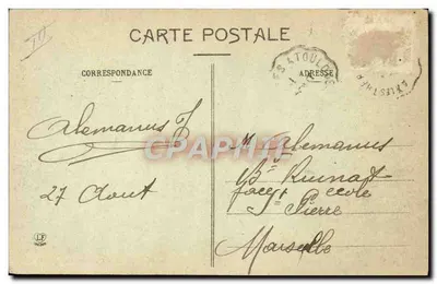 I Pirenei — Conduttore di mule — (3a serie) n°1055 — Verso