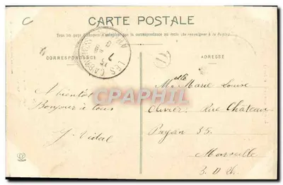 Les Pyrénées (2e série) — Dziadek i Małe Dzieci — Prawdziwe Typy Górali — Fototyp Labruche Frères Toulouse — Rewers