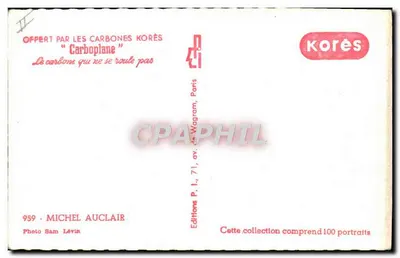 Michel Auclair — retrato — Edições P. L., Paris — Verso