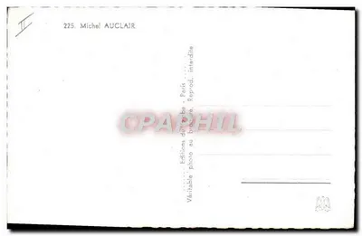 Retrato de um jovem — Studio Harcourt — n°225 Michel AUCLAIR — Verso
