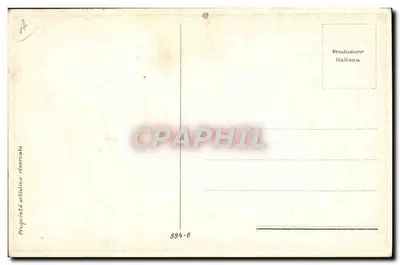 Młoda kobieta z różą — ilustracja — M. R. Deveni, seria 884-6 — Rewers
