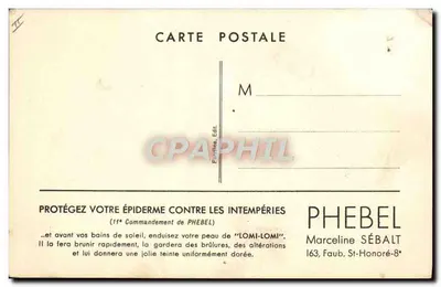 Dwaj kąpielowcy przy morzu — rysunek G. Paris — wydawca Phebel — Rewers