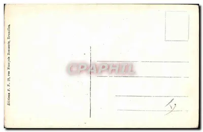 Mała dziewczynka obciążona kwiatami — 1 stycznia 1923 — Wydawnictwo F. 19, ulica François Bossuets, Bruksela — Rewers