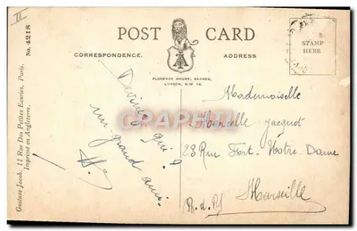 Dois crianças e pintinhos — Felizes Páscoa e 1º de Abril 1928 — Editor: Arthur — Verso