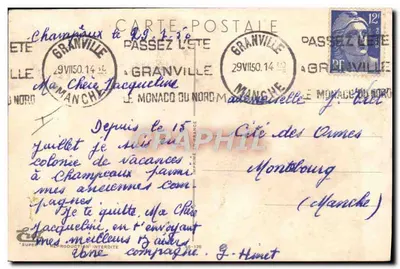 Młoda dziewczyna — portret w akwareli — Audari Pénac — Rewers