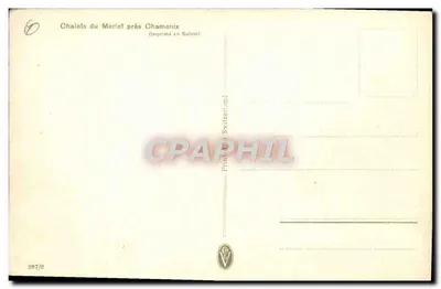 Chalets du Merlet blisko Chamonix — widok alpejski — F. DOUNIER, n°297/2 — Rewers