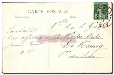 Troyes (Aube) — Wewnętrzna część kominka w Hôtel des Chapelaines w Muzeum — J. Marquis, fotograf i wydawca — Rewers