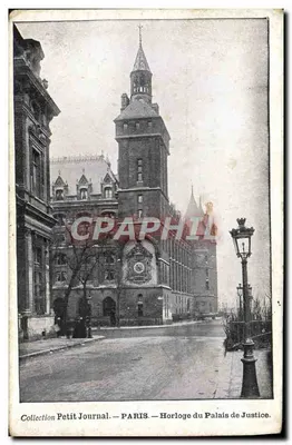 Relógio do Palácio da Justiça — Paris — Coleção Petit Journal