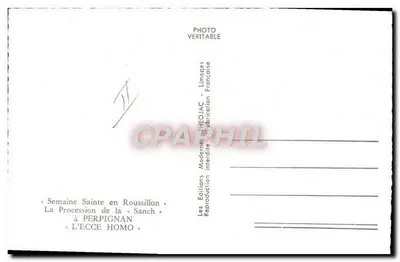 Processão da Sanch em Perpignan — Semana Santa no Roussillon — Éditions Théojac — Verso