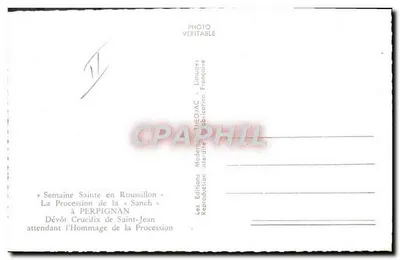 Krucyfiks Świętego Jana — Święty Tydzień w Roussillon — Wydawnictwo Théojac — Rewers