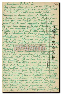 Sanatorium Monbran — Główne wejście — Fototypia Perret, Agen — Rewers
