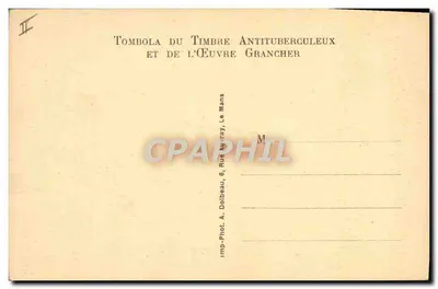 Sanatorium w Parigné-l'Évêque (Sarthe) — Kuchnia — Stowarzyszenie Higieny Społecznej i Profilaktyki Tuberykulozy w Sarthe — Rewers