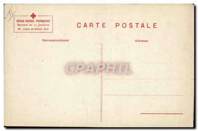Criança fazendo ginástica — H. Lo Bras — edição Cruz Vermelha Francesa — Verso