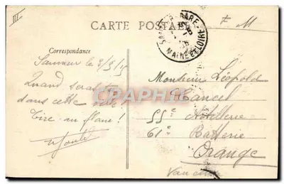Springen over hekken - Au Breil — uitgave Robith, Saumur, n°194 — Achterkant