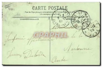 Le Havre — Transatlantyk "La Savoie" w Portu — LL. nr 118 — Rewers