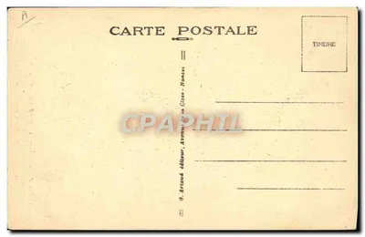Vapor de excursión "SAINT-PHILIBERT" — naufragio el 14 de junio de 1931 — editor Artaud, Nantes — Reverso