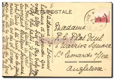 Nave a vapore ad Ostenda — La Malle — editore sconosciuto, numero di serie non visibile — Verso