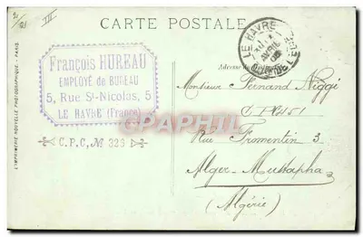 Le Havre — Aankomst van het transatlantisch schip "La Savoie" — LL. n°57 — Achterkant
