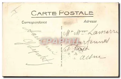 CAYEUX-SUR-MER — A Natação — Edição Laigniez-Brunet n°114 — Verso