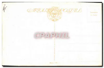 Jovem mulher com buquê de flores — ilustração artística — série 1041, editada por Cartolina Postale — Verso