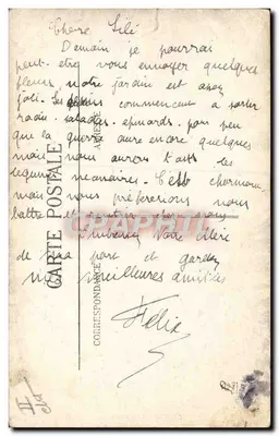 Bilhete postal antigo Militaria Aviação Os feitos de Pegoud — Verso