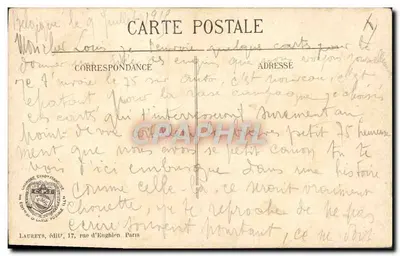 Auto-Canon (Stuk van 75) die schiet op een Taube — Compositie van Carrey volgens "Le Miroir" — Viso Paris No. 808 — Achterkant