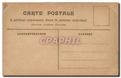 La Maison Civile et Militaire — karikatura pięciu mężczyzn w różnych strojach — R. Filip Riera 1914 — Rewers