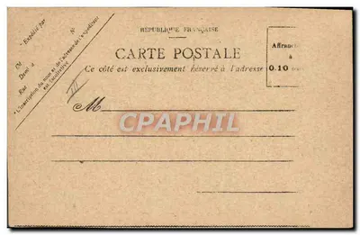 Carnaval — scène van parade — "Mijn Ansichtkaarten" door R. Jean P. Riquet — Achterkant