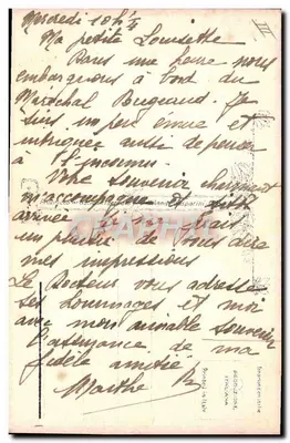 Młoda kobieta trzymająca buldoga — rysunek NANNI — wydawca ITALIANA — Rewers