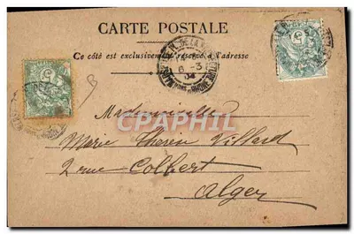 Restaurant Szene — Karikatur — Les Cartes Postales, N°1 — Rückseite