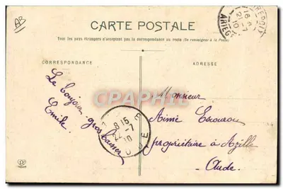 Młoda kobieta z Bethmale — Pyrenées Ariégeoises — Fototyp L'Abrouche Frères Toulouse, nr 167 — Rewers