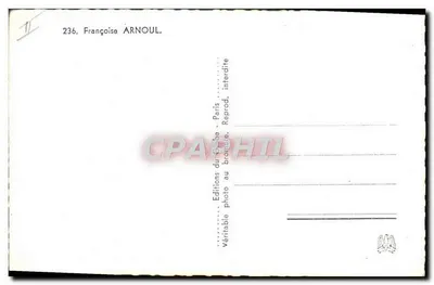 Françoise Arnoul — Studio Harcourt — n°236 — Rewers