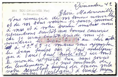 Vista del Mourillon — Toulon-sur-Mer (Var) — Reverso