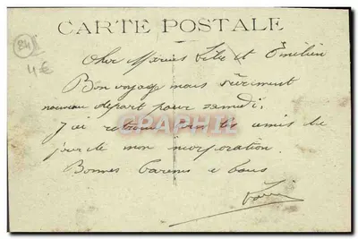 Avignon — Palácio dos Papas e a Catedral — editor não identificado — Verso