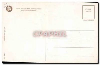 A Senhora com a Lâmpada — ilustração de Reinthal & Newman, N.Y. — copyright C.H. LTU, Londres — Verso