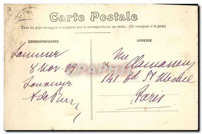 Caballería ligera y caballería pesada — Comparación humorística — Fr. Vanelcker, fot., Saumur, depósito — Reverso