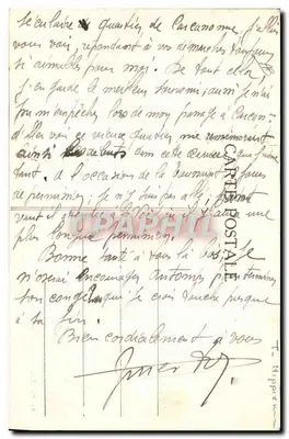 Saumur (M.-et-L.) — Alta Escola — Cavaleiro em grande vestimenta — Fr. Voelcker, fot. Saumur, depositado — Verso