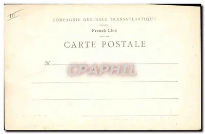 A Saboia — Navio de Passageiro da Compagnie Générale Transatlantique — Imp. Berthaud, Paris — Verso