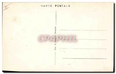 S/S SPHINX — Navio postal rápido da Cie des Messageries Maritimes — editor H. Grimaud, Marselha — Verso
